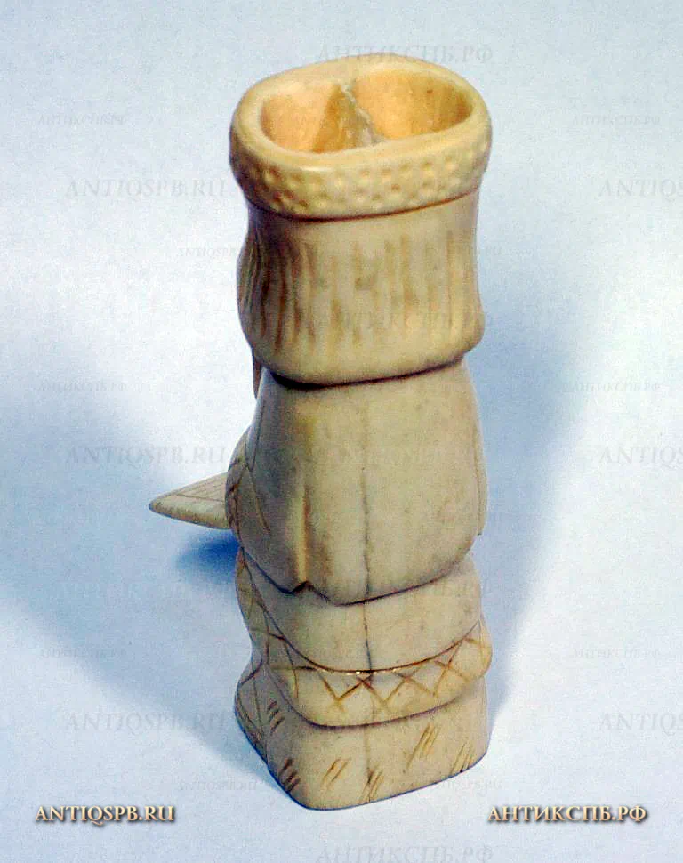 Карандашница из кости "Гусляр". Вт. пол. ХХ века. СССР. №19174